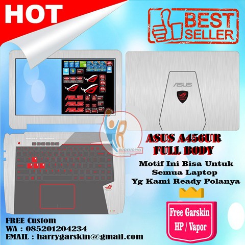 Original Garskin Laptop Full Body Asus A456U Motif Asus ROG Free 1 Garskin HP