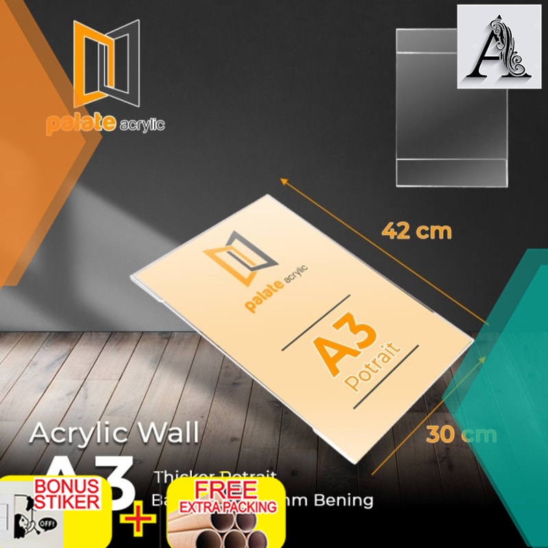 

Grosir AKRILIK WALL A3 / ACRYLIC THICKER/ AKRILIK DINDING BROSUR A3