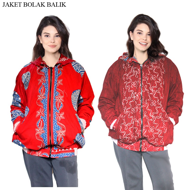 Beli 1 Dapat 2 Motif Jaket Hoodie Batik Bomber Premium