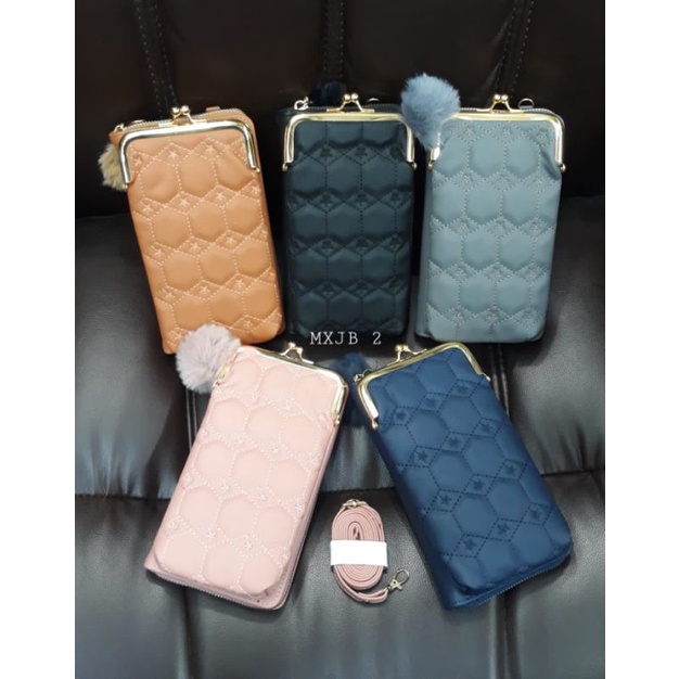 PROMO!!! IMPORT SLEMPANG DOMPET HP / DOMPET BEHEL/DOMPET KARTU DAN KOIN SIZE 19X11CM