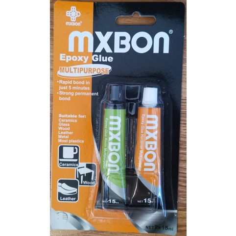

Mxbon epoxy multi perpose rapid bond 5menit,Lem Epoksi Serba guna
