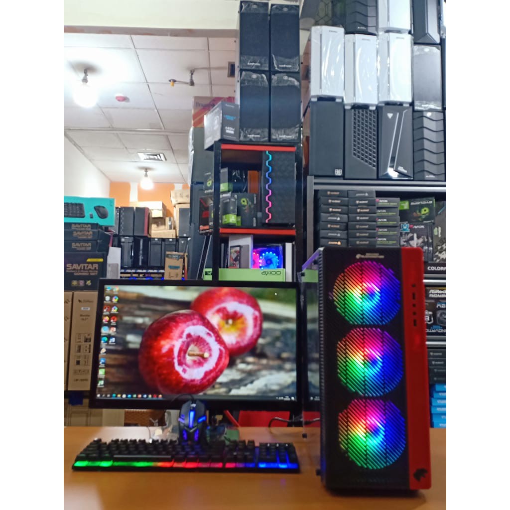 PC GAMING EDITING CORE I7 3770 FT VGA 1050TI 4 GB WITH LED 19 INCH NEW