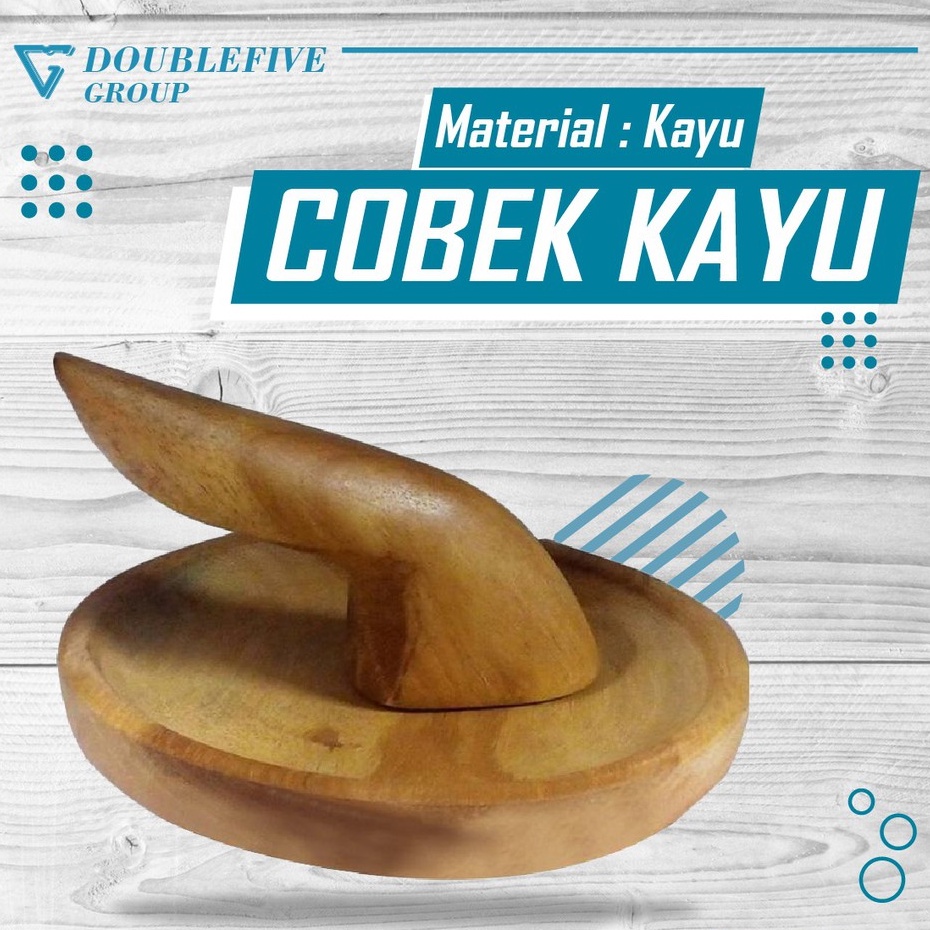 Ulekan dan Cobek Kayu Perlengkapan Dapur