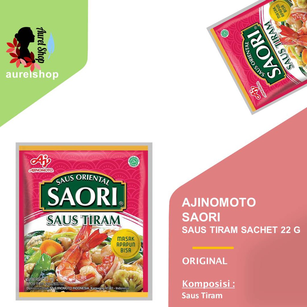 

SAORI Saus Tiram kemasan Sachet @22 ml