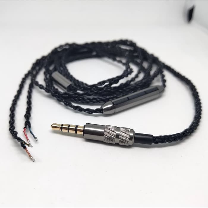 Earphone Cable Replacement With Mic Volume Control 8 Braid