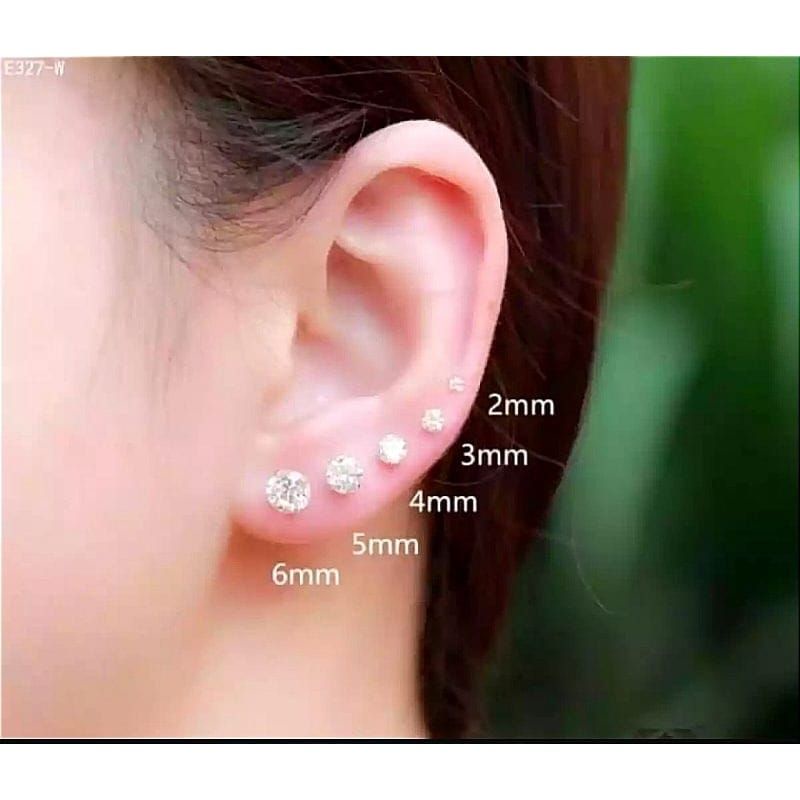 Anting Tusuk Permata Zircon Xuping Warna Emas