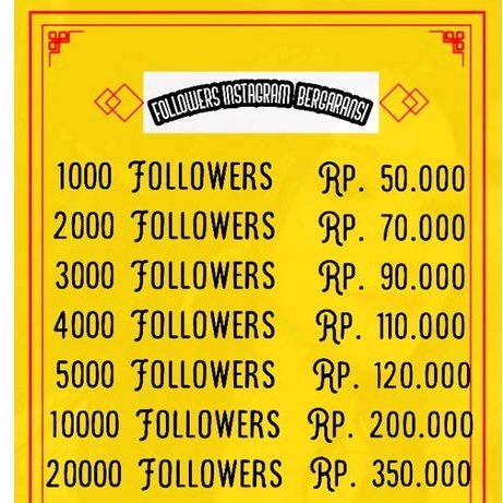 FOLLOWERS INSTAGRAM BERGARANSI NO DROP PROSES 0-1 JAM