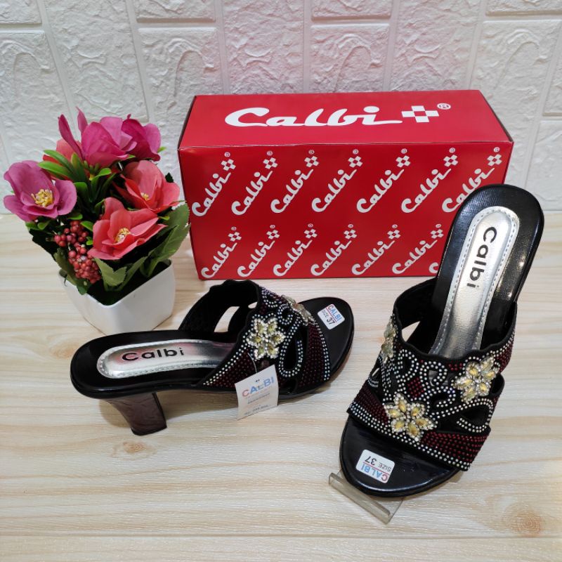 Heels Calbi | Sandal Heels Party | Tinggi Heels 7cm-2