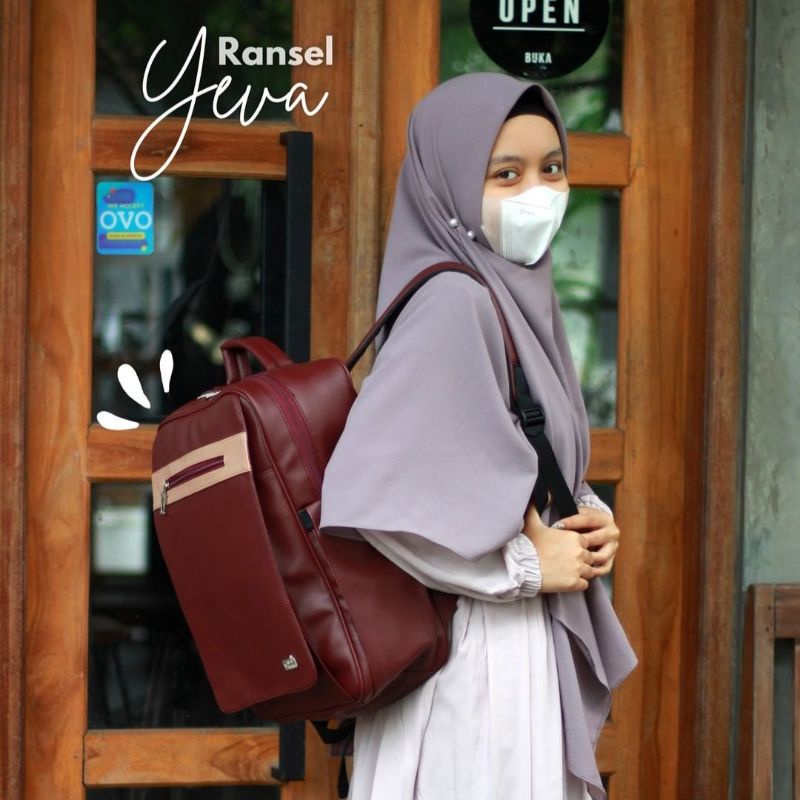Tas Ransel Wanita Yeva Rumah Warna