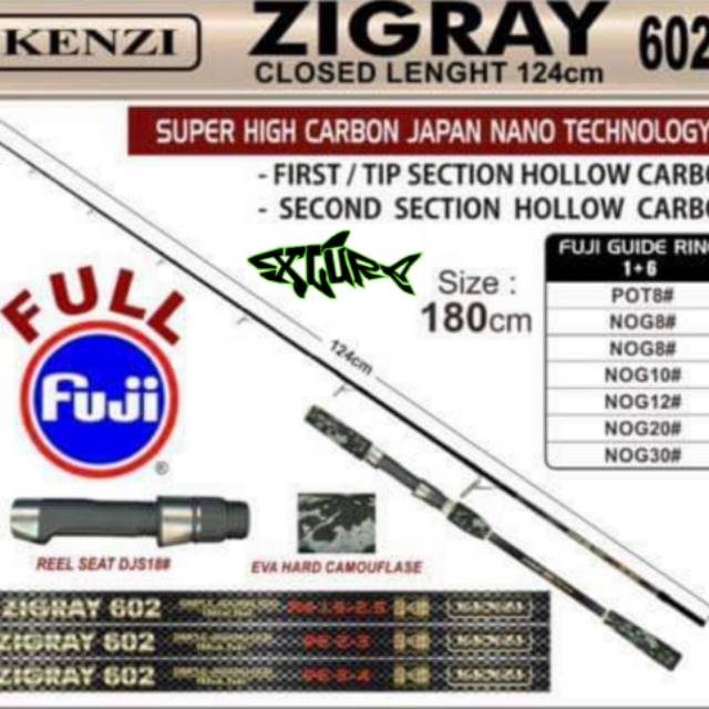 Rod jigging kenzi zigray p.e 1.5-2.5