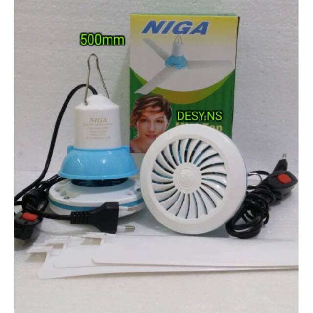 KIPAS ANGIN MINI HELI FAN NIGA 8 WATT KIPAS ANGIN GANTUNG MINI 8 WATT