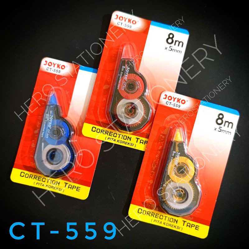 

Correction tape pita koreksi joyko red 8 m CT-559