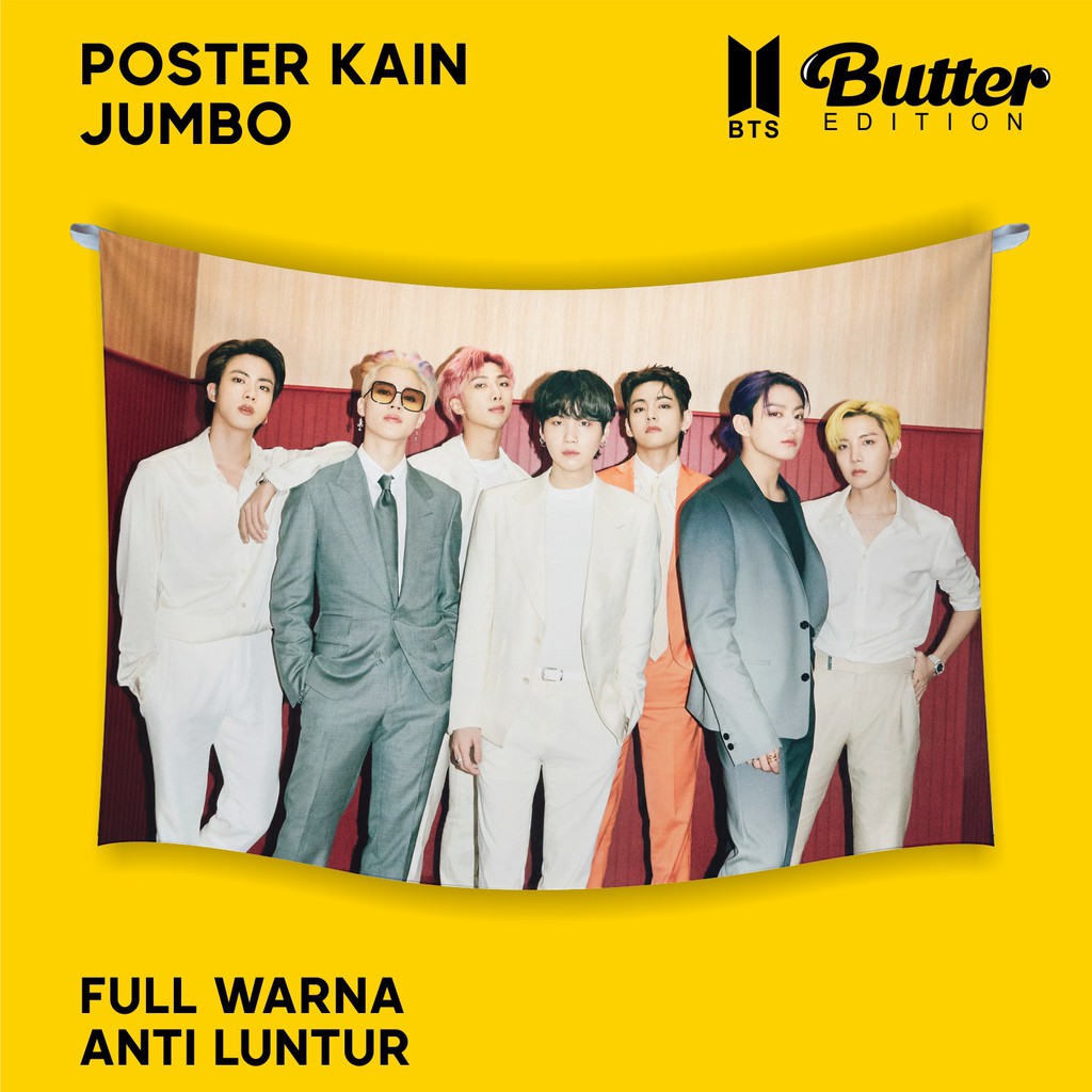 POSTER KAIN JUMBO BTS ALBUM BUTTER EDITION VERSI 2
