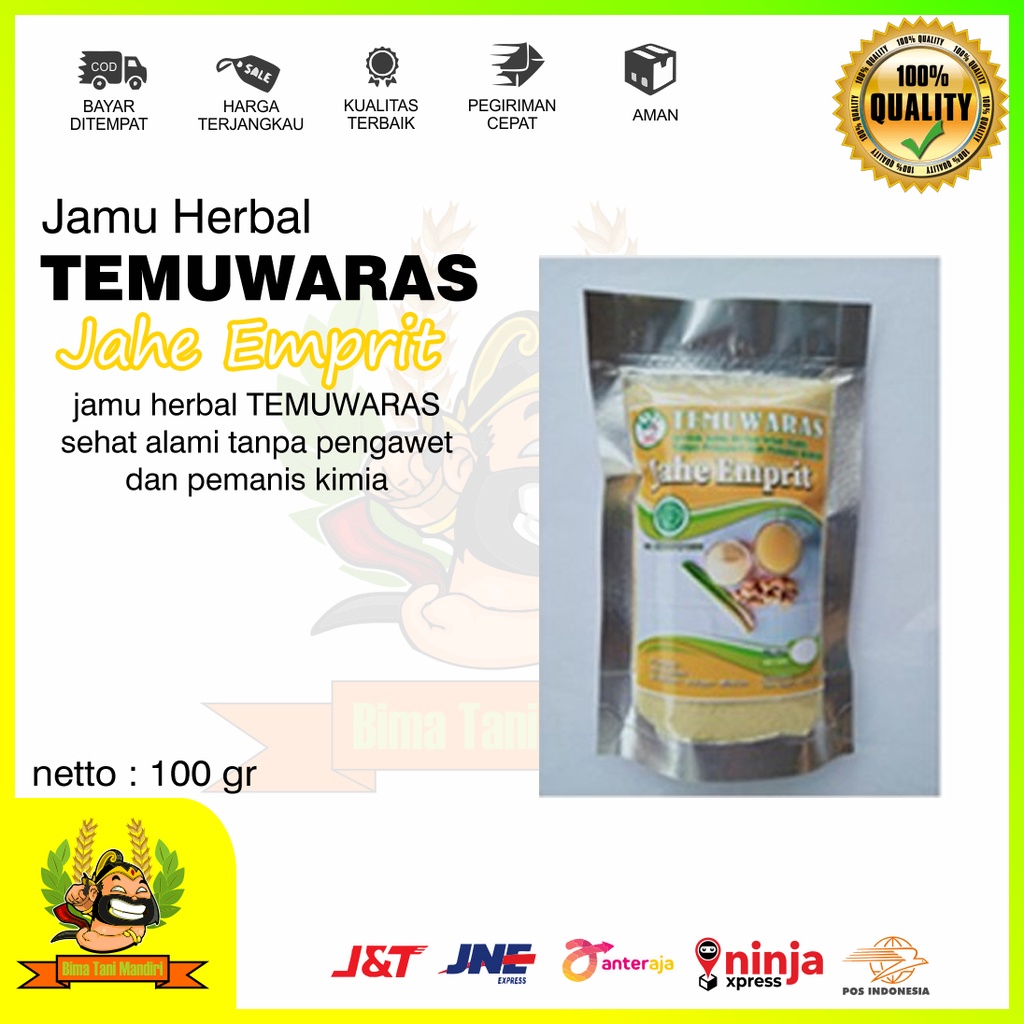 

jamu herbal jahe emprit alami tanpa pengawet dan pemanis kimia