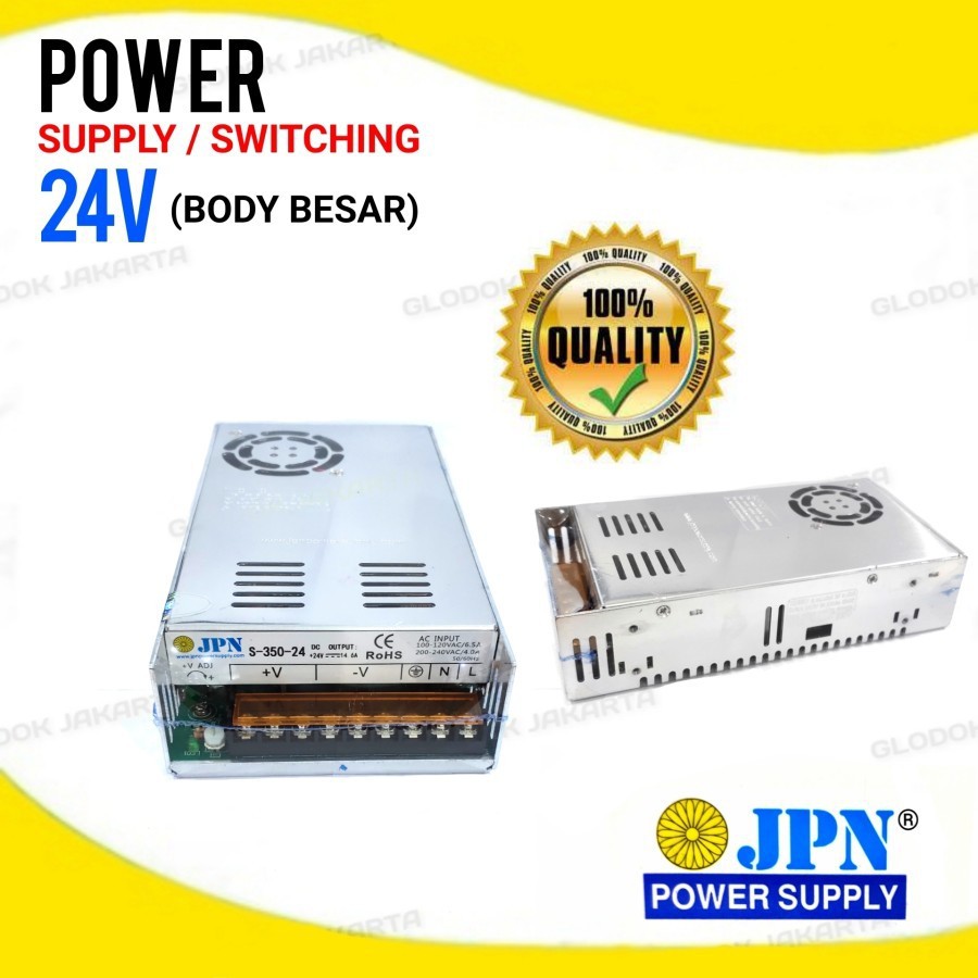 Adaptor Power Supply Switching 24V DC 15A 20A 25A CCTV LED Relay PLC