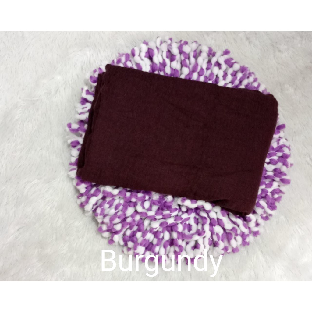 pashmina kusut polos / hijab pashmina crinkle premium-burgundy