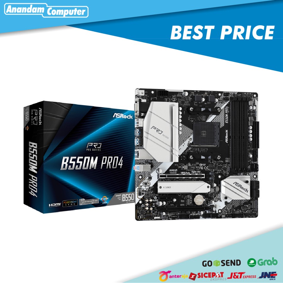 ASROCK B550M PRO4 - AM4 MATX GAMING MOTHERBOAD