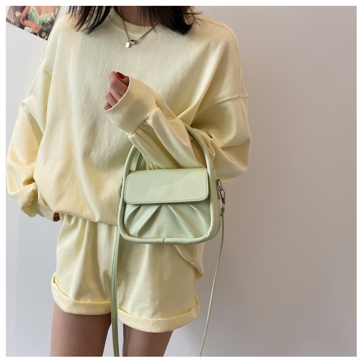 KOREAN CUTE MESSENGER BAG PASTEL COLOR / TAS SLING BAG FASHION LUCU / TAS SELEMPANG KOREA KULIT LEATHER / Hammock bag simple mini import