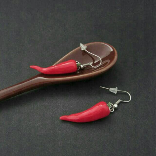 Anting clay Cabe-cabean gantungan stainless