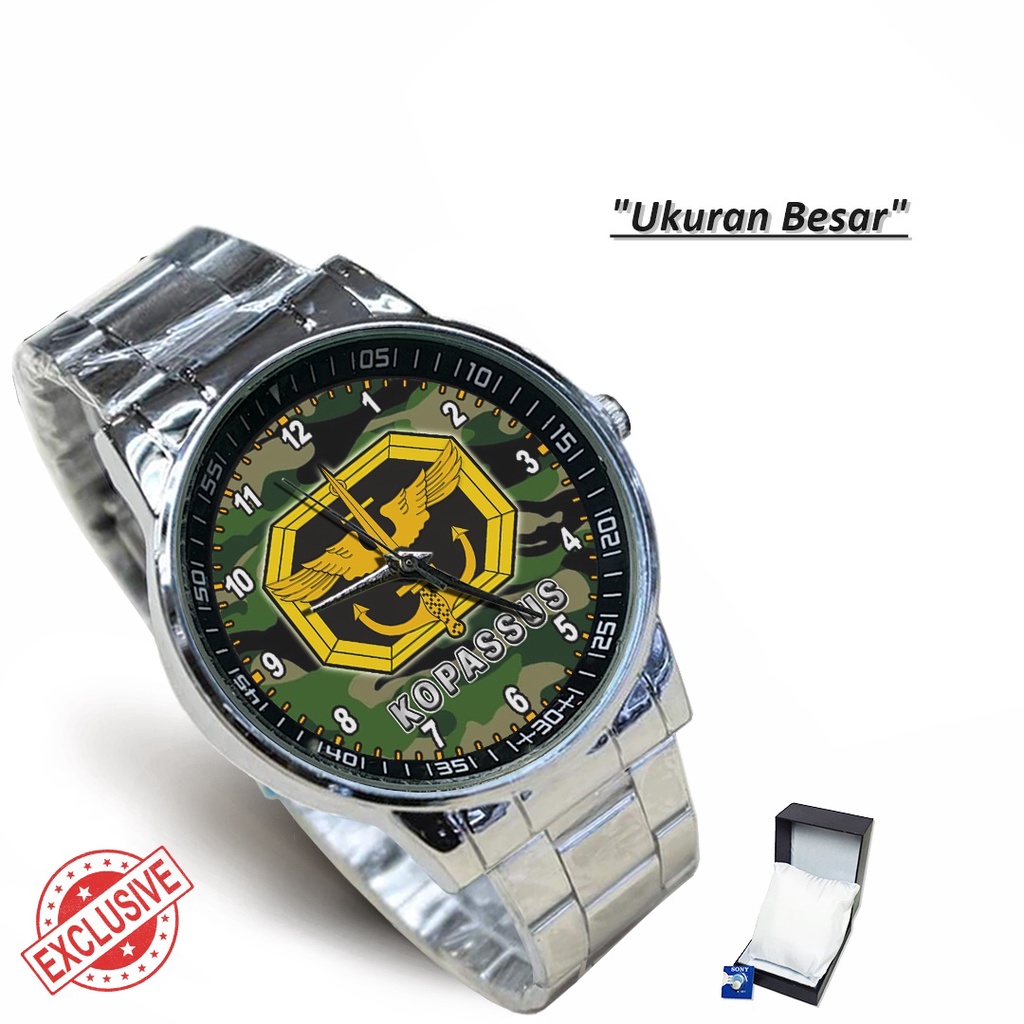 Jam Tangan Rantai Couple KOMANDO PASUKAN KHUSUS 01 (Limited Edition)