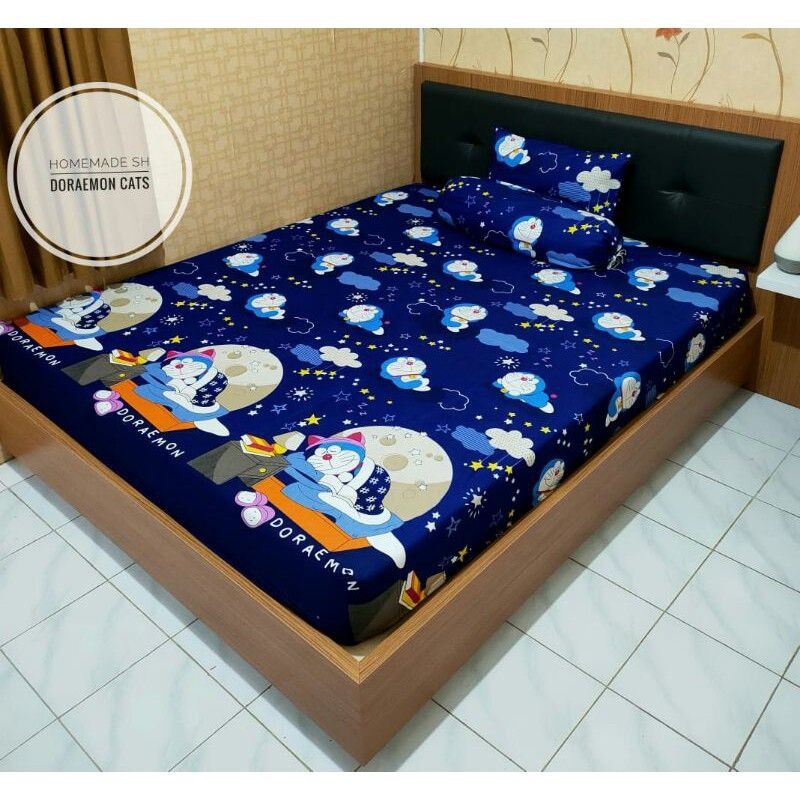 Sprei doraemon home made karakter anak