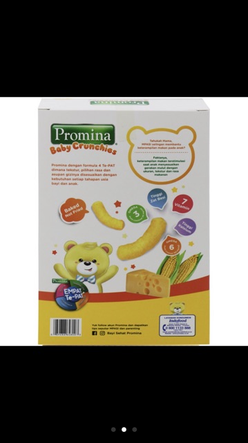 Promina baby crunchies snack cemilan bayi 8+