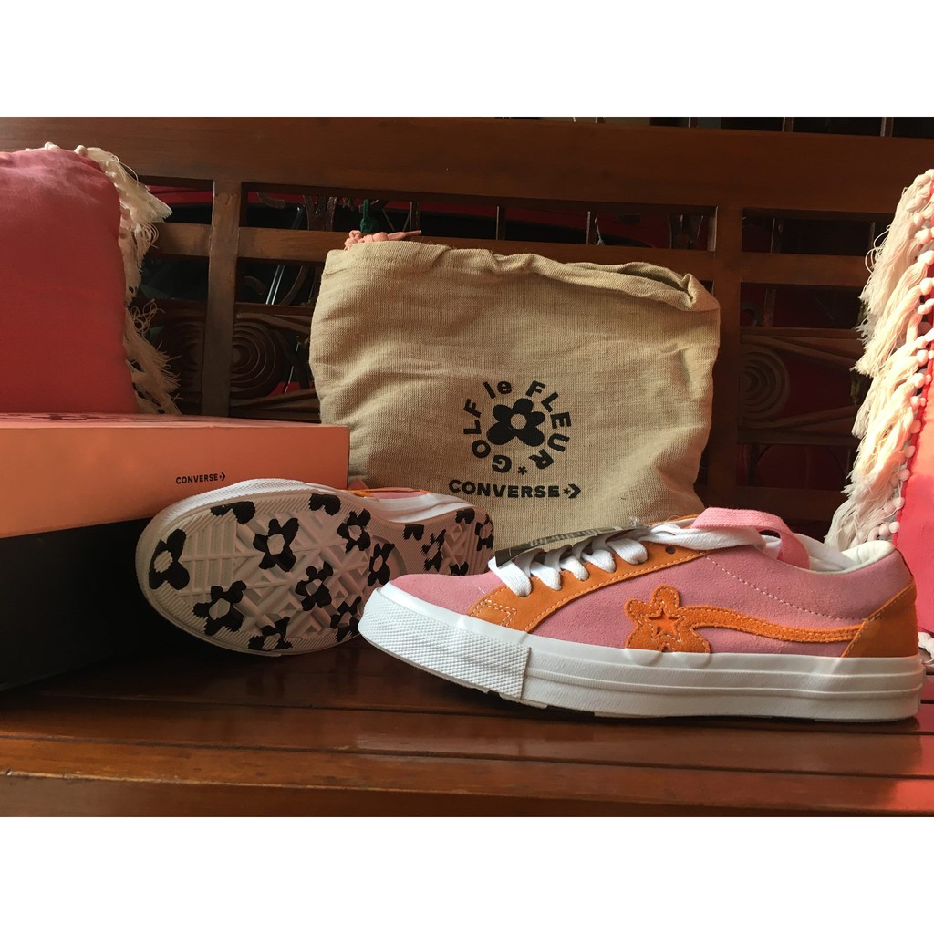 Converse x Golf le Fleur Candy Pink / Orange Peel / White