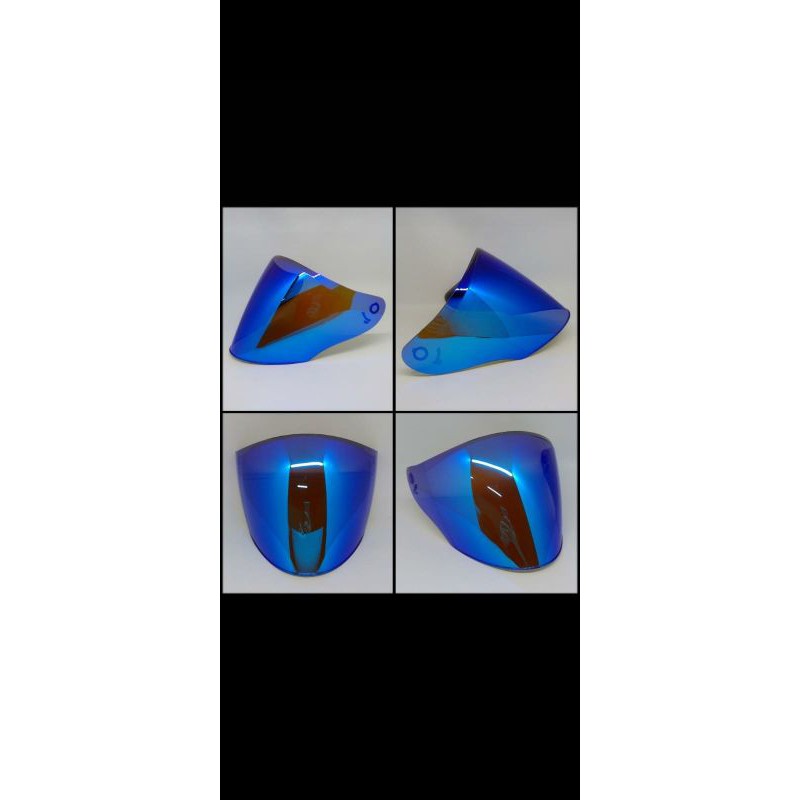 VISOR KYT KYOTO/DJ MARU/GALAXY IRIDIUM BLUE