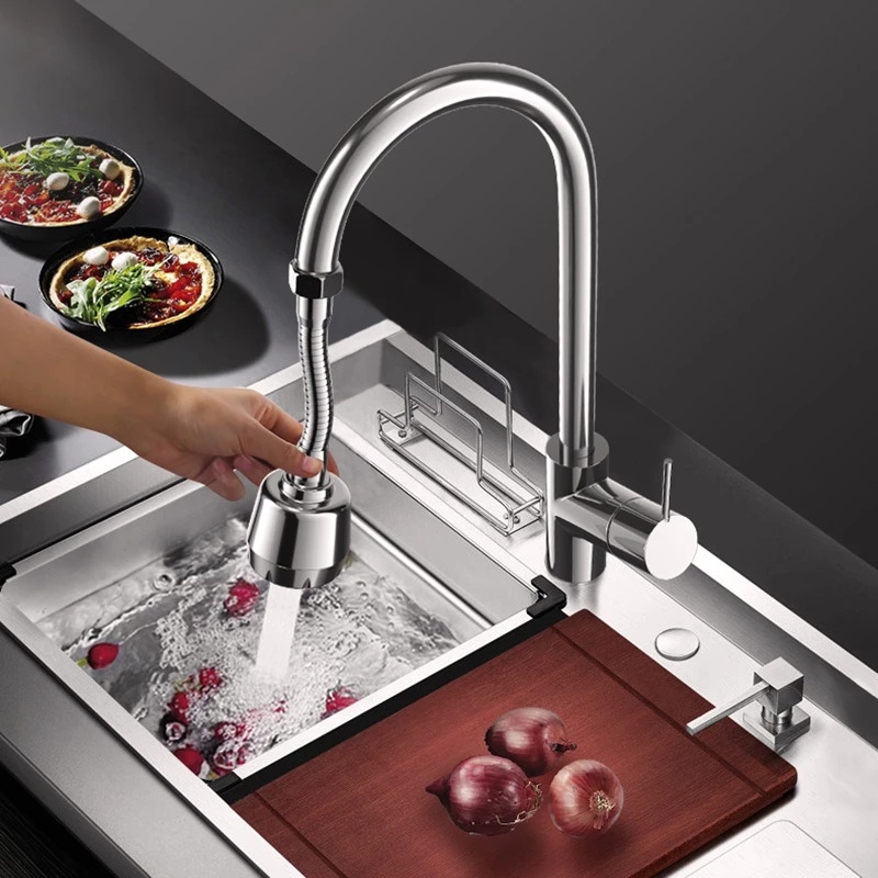 360° Rotatable Dual Mode Water Saving Tap Aerator Diffuser Faucet Nozzle / High Pressure Stainless Steel Faucet Sprayer Filter