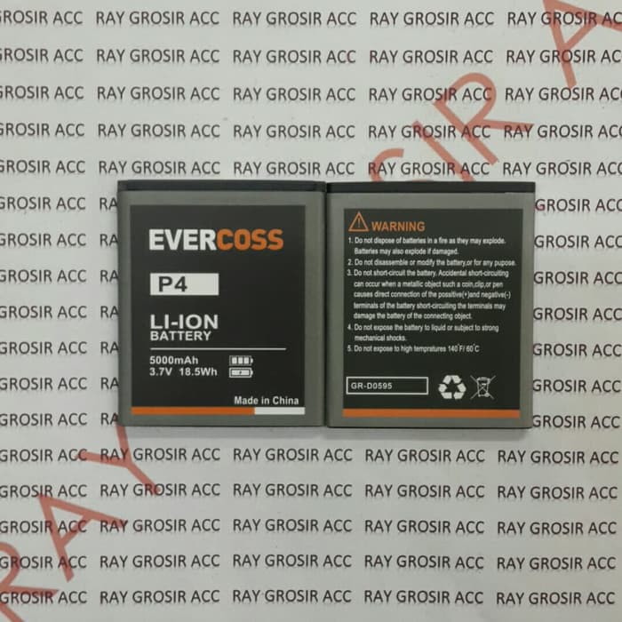 Baterai Original Double Power Evercoss Evercross P4 Jump TV