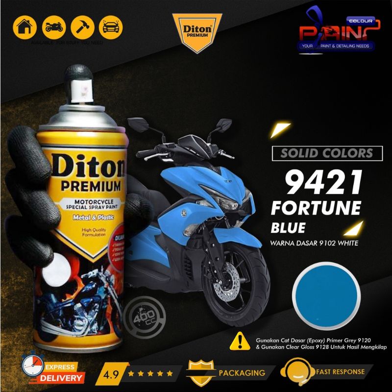 DITON PREMIUM 9421 FORTUNE BLUE - CAT SEMPROT BIRU 400CC