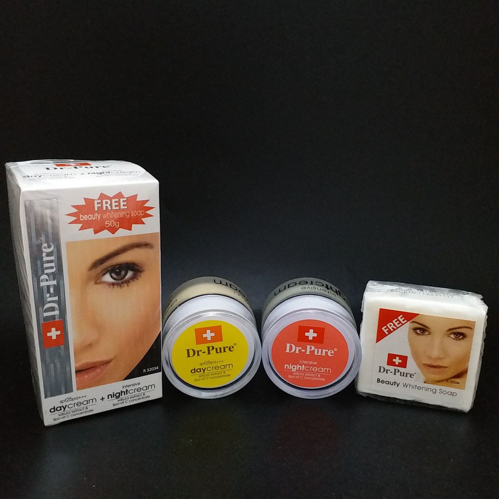 [ORI] Dr Pures Night Cream AMPUH Melembabkan Kulit Wajah | Glowing Night Ekstrak Sakura dan VIT C 100% BPOM