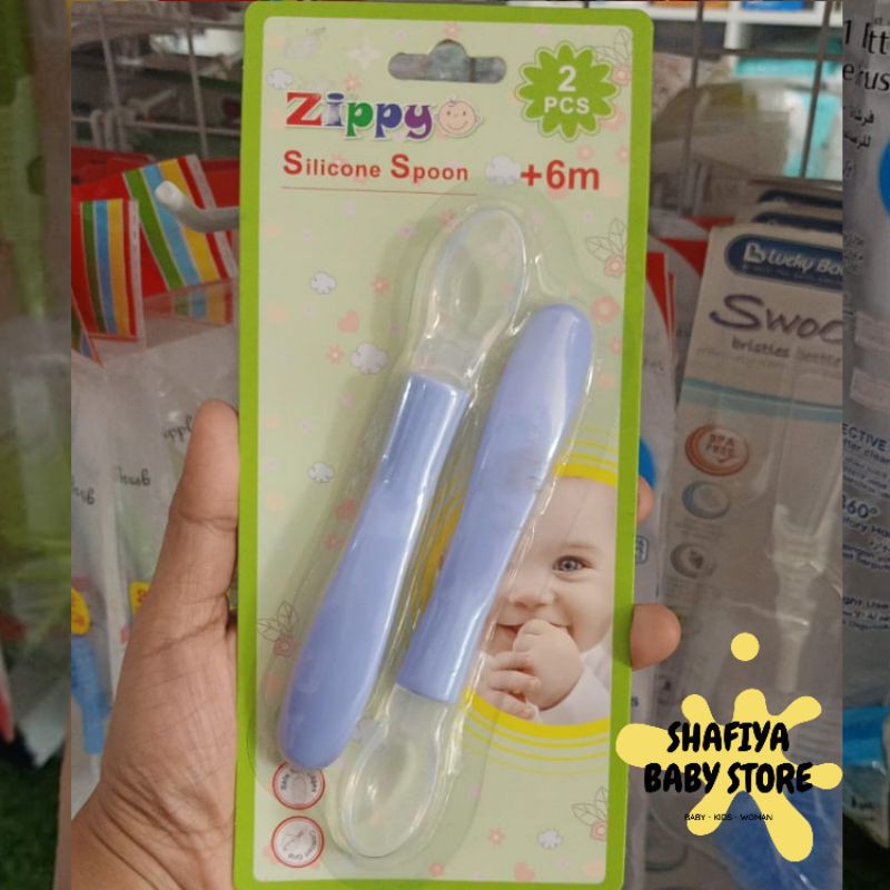 Zippy Silicone Spoon Twin