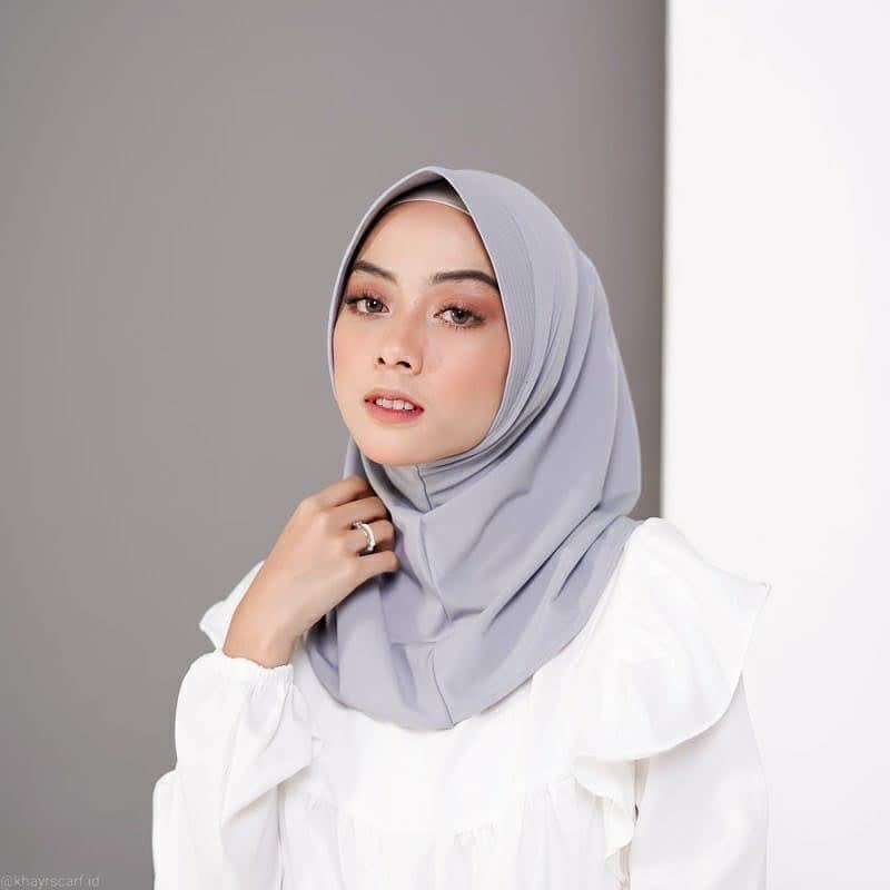40+ Warna Hijab Instan sporty Jersey Premium Jilbab Jersey Jilbab Sport Murah  Bergo Sport-5