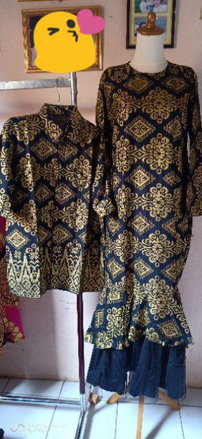 Zola_batik Batik Couple Gamis Mermaid Pinilih Duyung