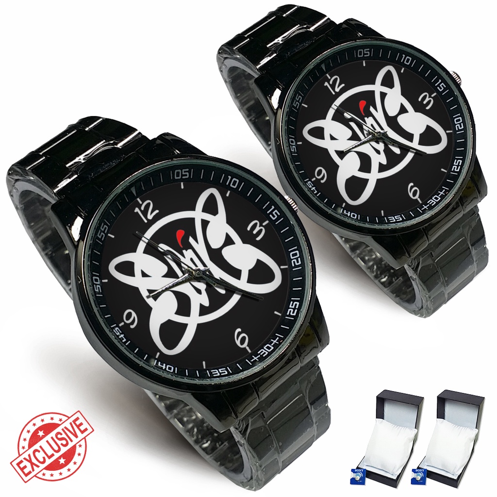 Jam Tangan Rantai Couple SLANK Motif 1