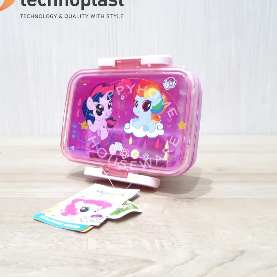 Super Pembelian TECHNOPLAST Playskool Lunch Box 450ml /Kotak Makan Bekal Motif Cute Pony &amp; Transforman