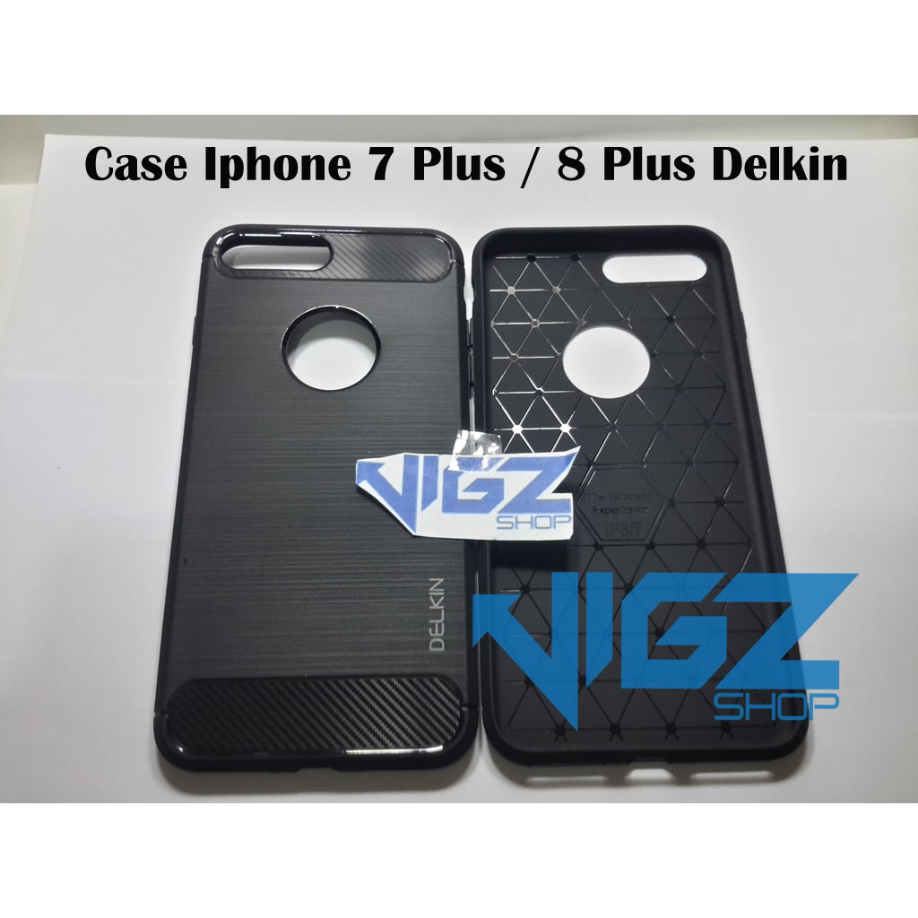 Case Iphone 7 Plus Iphone 8 Plus Carbon Fiber Slim Delkin Original