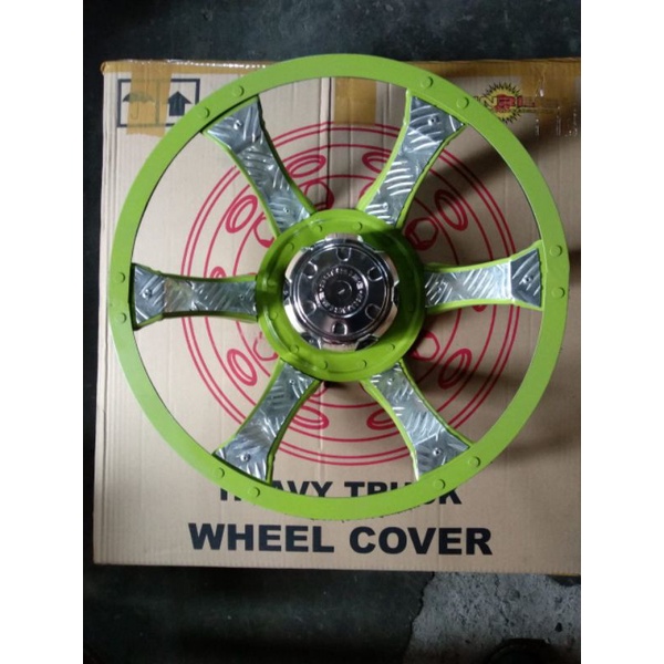 weldop dop roda truck bis medium ring 16 belakang saja spider hijau ijo 2 pcs