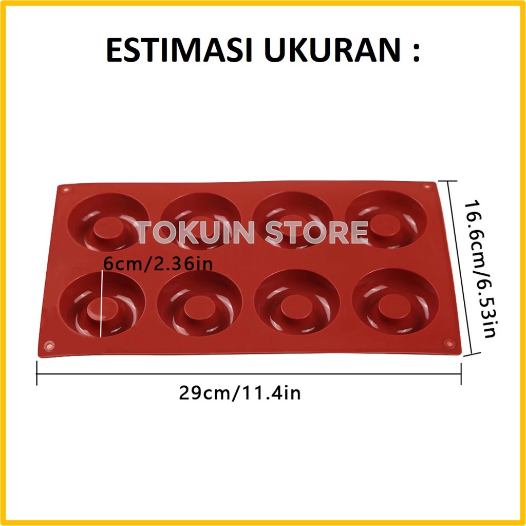 Cetakan Silikon Donat Donut Silicone Mold Cetakan Kue Donat Silicon