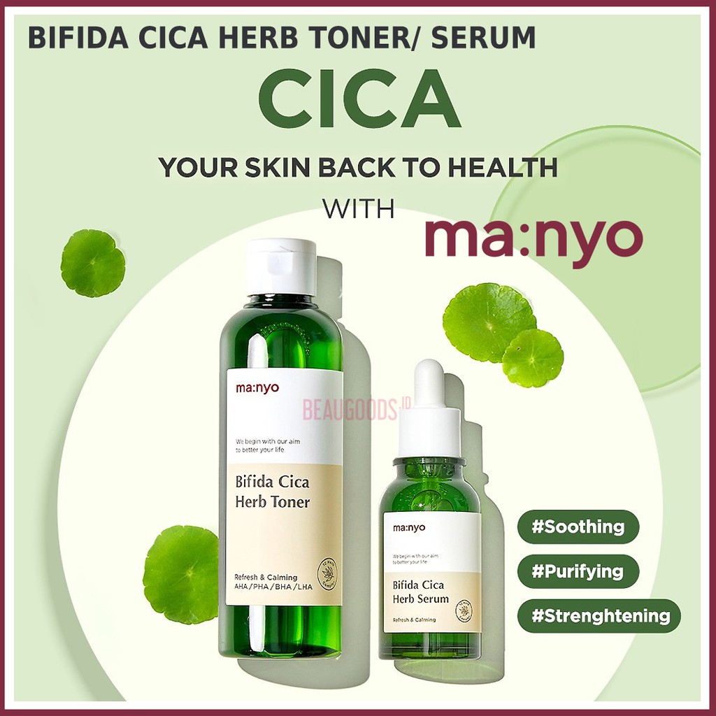 ORIGINAL MANYO Bifida Cica Herb Toner 210ml/ Serum 50ml