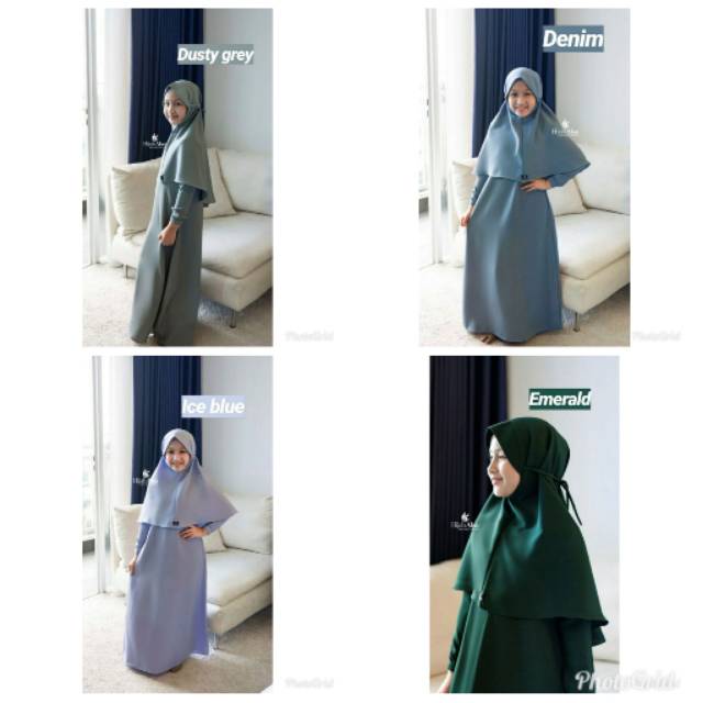 Mafaza kids Hijab Alsa Gamis Anak Adem | Gamis Anak simple
