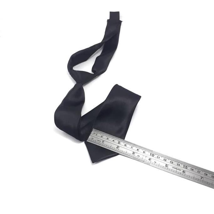 TERMURAH DASI SLIM HITAM INSTAN SIAP PAKAI AP36