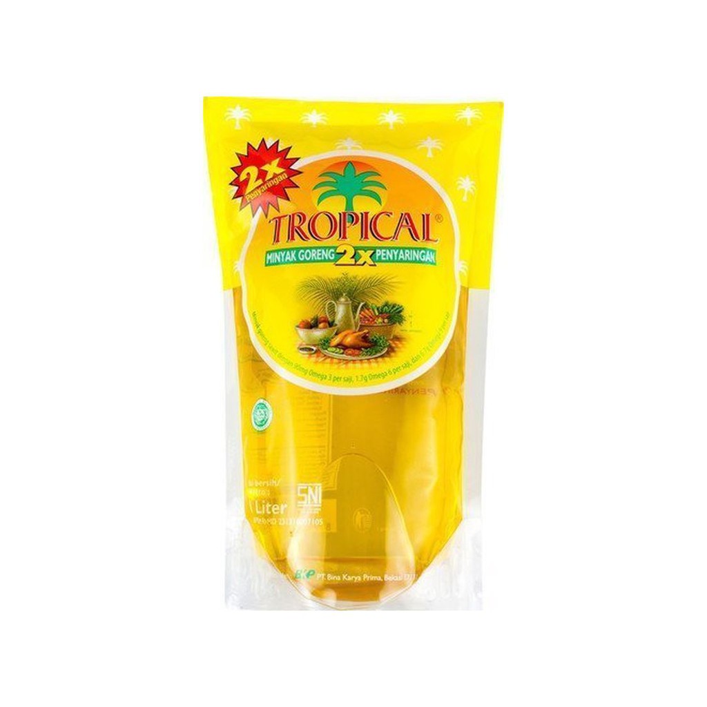 

TROPICAL Minyak Goreng 1ltr 1 liter kemasan pouch refil