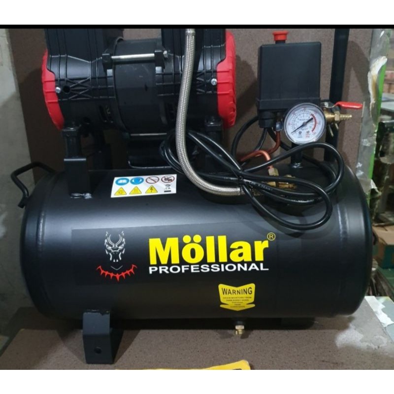 mollar 1024BP kompresor angin 3/4hp 24 liter oiless 1024 BP