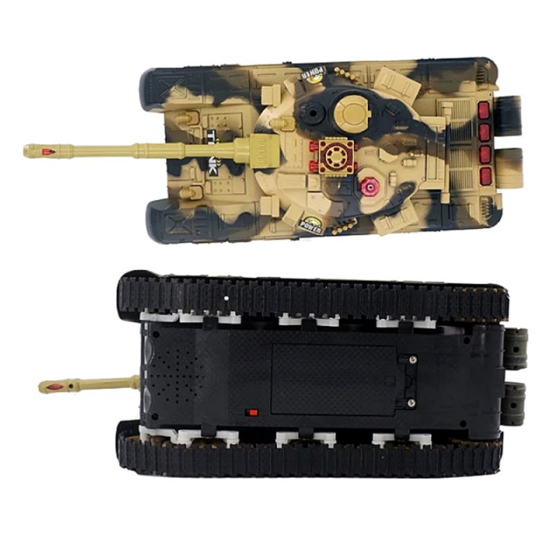 Mainan RC War Tank Besar Leopard Remote Control - Mainan Tank Remot Kontrol Battle Tembak Non Peluru