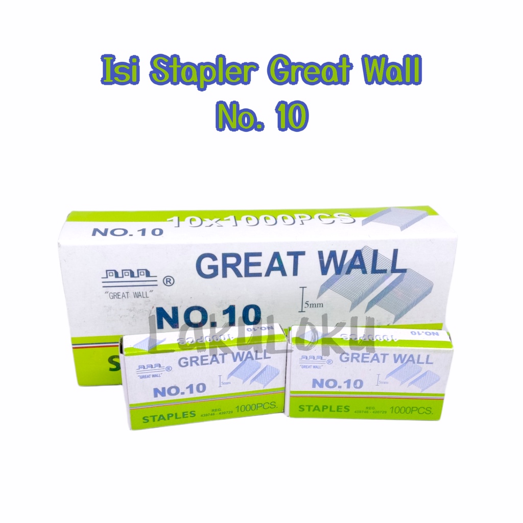 

Refill / Isi Stapler / Staples / Jepretan Great Wall No. 10