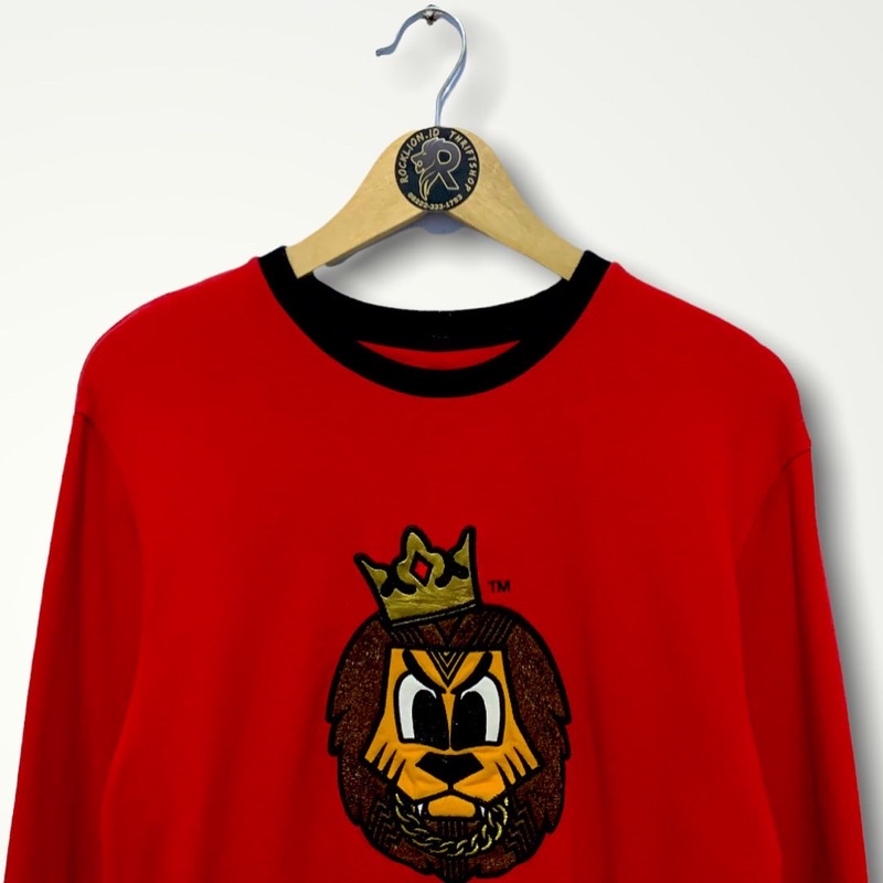 Crewneck Pancoat Lion King Red Original Mahkota Rare