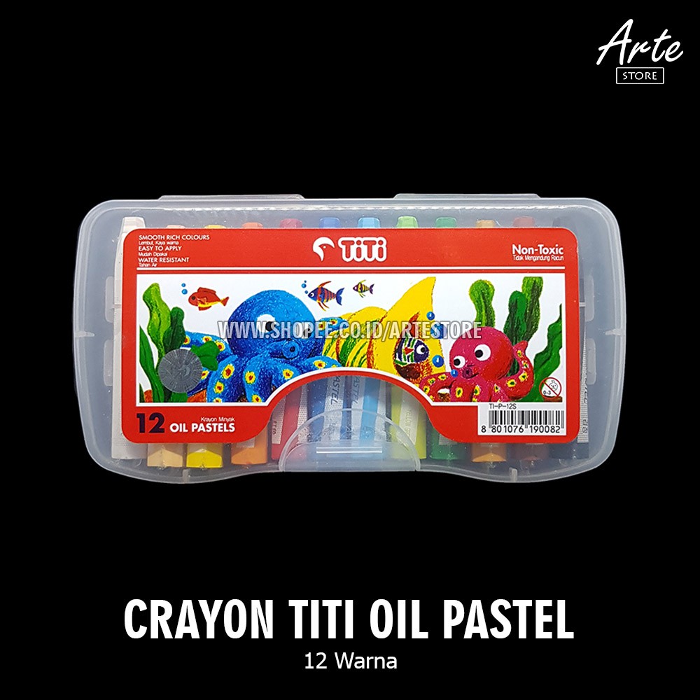 Crayon TITI Oil Pastel 12 Warna