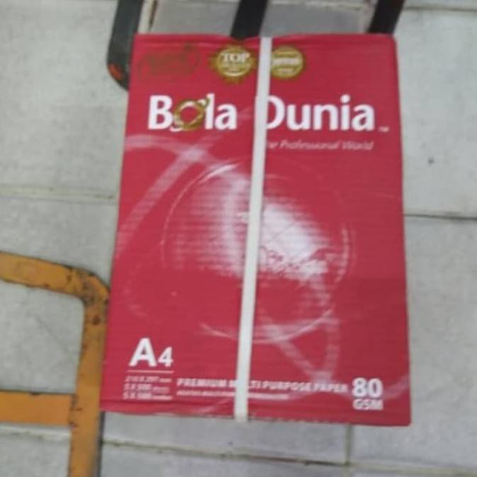

Kertas Hvs A4 80 Gram /Bola Dunia/Harga Perdus/5 Rim Mayastore11
